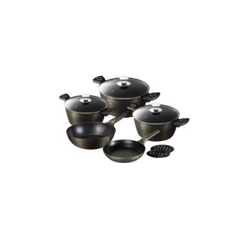   Berlinger Haus Crystal Collection 10 részes edénykészlet tapadásmentes bevonattal