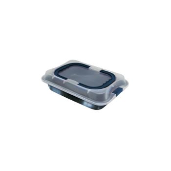   Berlinger Haus Metallic Aquamarine Line tepsi titán bevonattal, műanyag fedővel