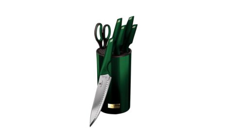 Berlinger Haus Emerald Collection 7 részes rozsdamentes acél késkészlet állvánnyal
