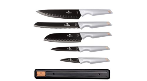 Berlinger Haus Moonlight 6 részes késkészlet tapadásmentes bevonattal, mágneses fali tart