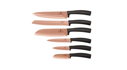 Berlinger Haus Metallic Rosegold Line 6 db-os rozsdamentes acél késkészlet titán bevonattal