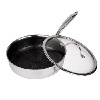   Berlinger Haus Eternal rozsdamentes mély serpenyő Withford eterna bevonattal, fedővel, 24