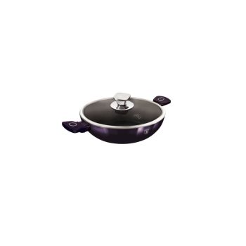   Berlinger Haus Purple Eclipse Collection wok titán bevonattal, fedővel, 30 cm
