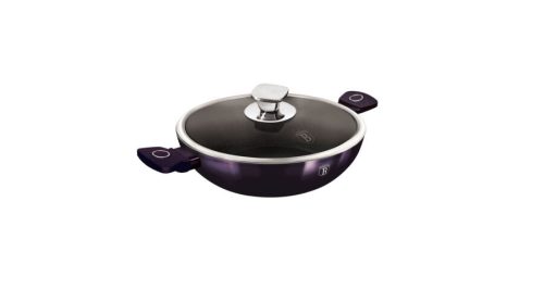 Berlinger Haus Purple Eclipse Collection wok titán bevonattal, fedővel, 30 cm