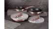 Berlinger Haus Metallic Rosegold Line 5 részes serpenyőkészlet márvány bevonattal, metál külső bevon