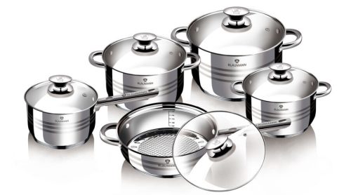 Blaumann Gourmet Line 10 részes rozsdamentes acél edénykészlet