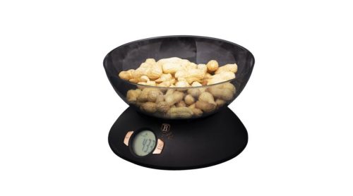 Berlinger Haus Back Rose Collection digitális konyhai mérleg tállal, fekete/rosegold