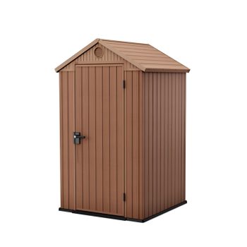 Darwin 4x4 műanyag kerti tároló ház barna