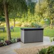 Darwin műanyag kerti tároló láda 662L szürke