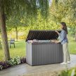 Darwin műanyag kerti tároló láda 662L szürke