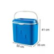 Curver műanyag hűtőtáska L 32L kék-fehér
