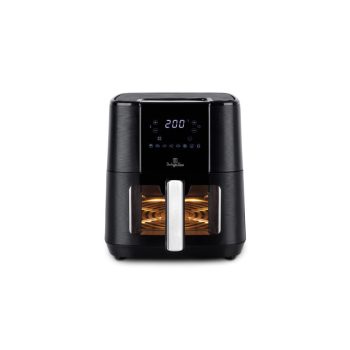   Berlinger Haus Black Silver Collection Air Fryer forró levegős sütő átlátszó ablakkal