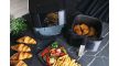 Berlinger Haus Black Silver Collection Air Fryer forró levegős sütő átlátszó ablakkal