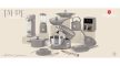 Berlinger Haus Taupe Collection Air Fryer digitális forró levegős sütő átlátszó ablakkal