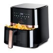 Berlinger Haus Black Rose Collection Air Fryer forró levegős sütő átlátszó ablakkal