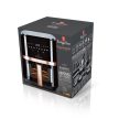 Berlinger Haus Black Rose Collection Air Fryer forró levegős sütő átlátszó ablakkal