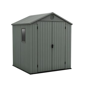 Darwin 6x6 műanyag kerti tároló ház zöld