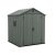 Darwin 6x6 műanyag kerti tároló ház zöld