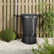 Indigo Water Butt műanyag kerti esővízgyűjtő tartály 220L-es grafit szürke, grafit tömlővel