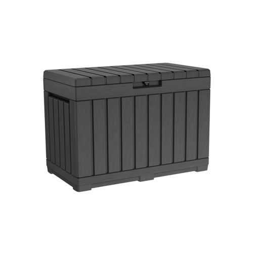 Kentwood műanyag kerti tároló láda 190L antracit szürke