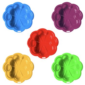 Nagy virágos műanyag homokozó