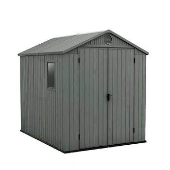 Darwin 6x8 műanyag kerti tároló ház zöld