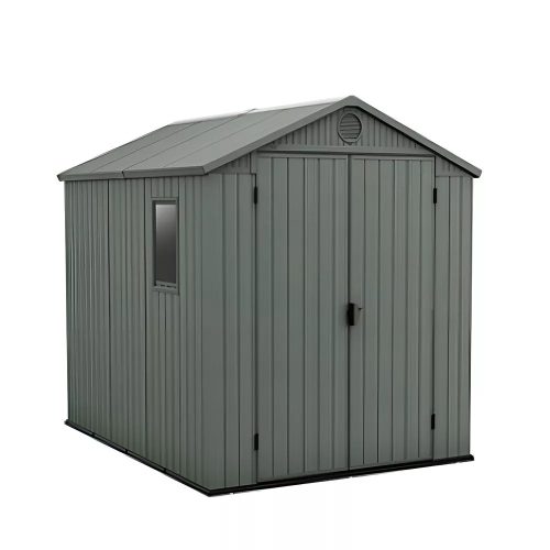Darwin 6x8 műanyag kerti tároló ház zöld