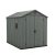 Darwin 6x8 műanyag kerti tároló ház zöld