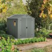 Darwin 6x8 műanyag kerti tároló ház zöld