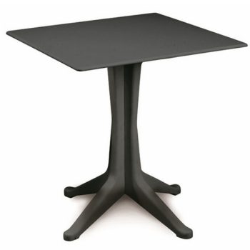 Ponete műanyag kerti asztal antracit szürke O305