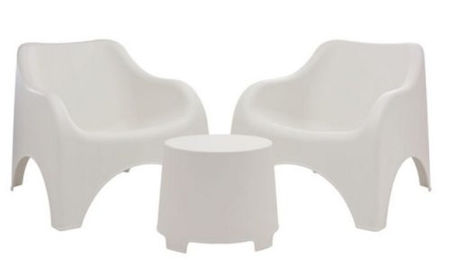 Cloud műanyag kerti szett fehér O309