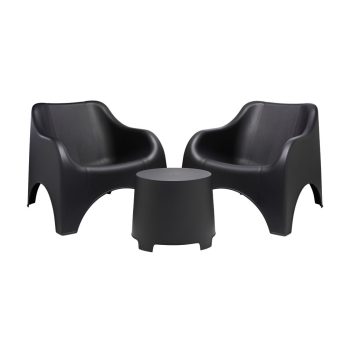 Cloud műanyag kerti szett antracit szürke O312