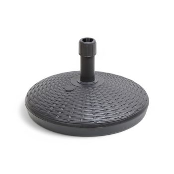   Base rattan hatású műanyag kerti napernyőtalp antracit szürke 30L  O240