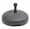 Base rattan hatású műanyag kerti napernyőtalp antracit szürke 30L  O240
