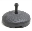 Base rattan hatású műanyag kerti napernyőtalp antracit szürke 30L  O240
