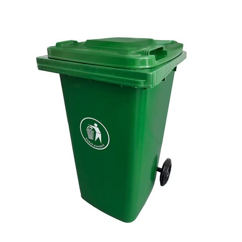 Műanyag kerti szemetes 240L zöld