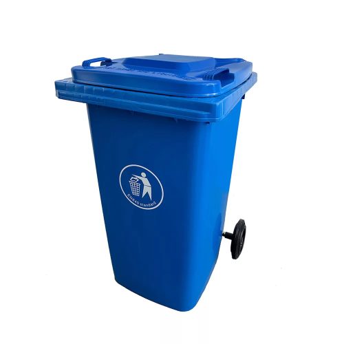 Műanyag kerti szemetes 240L kék