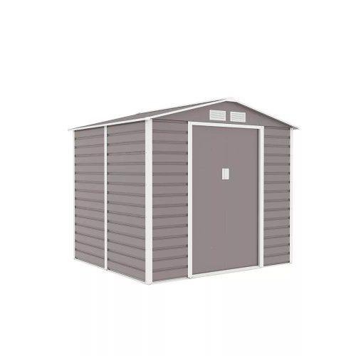 Arizona fém kerti tároló ház szürke-fehér