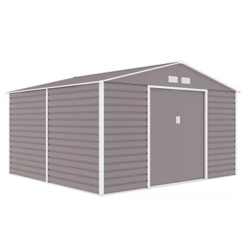 Utah fém kerti tároló ház szürke-fehér