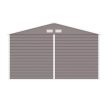 Utah fém kerti tároló ház szürke-fehér