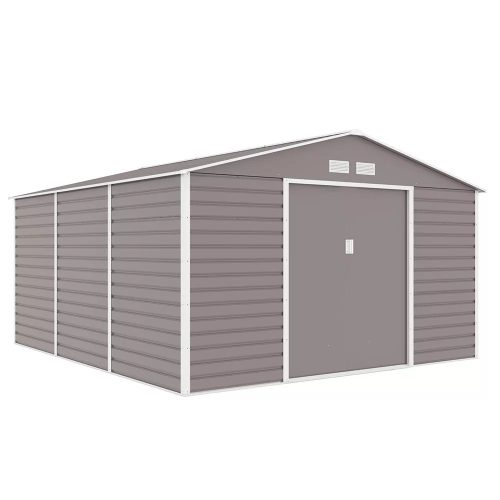 Oklahoma fém kerti tároló ház szürke-fehér