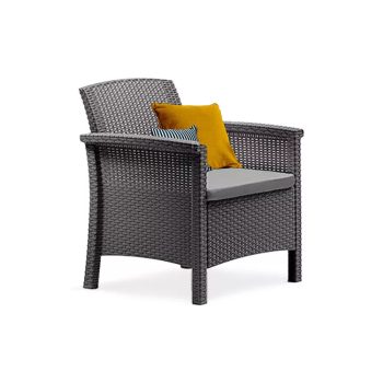 Venus műanyag kerti szék grafit szürke