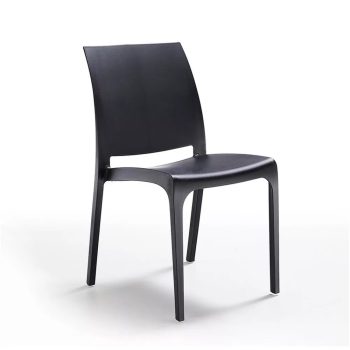 Volare műanyag kerti szék grafit szürke