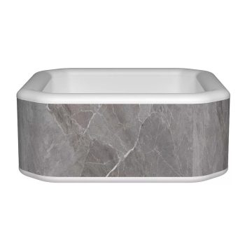   Avenli Bergen szürke márvány mintás felfújható jakuzzi 170 x 170 x 70 cm, 760 liter