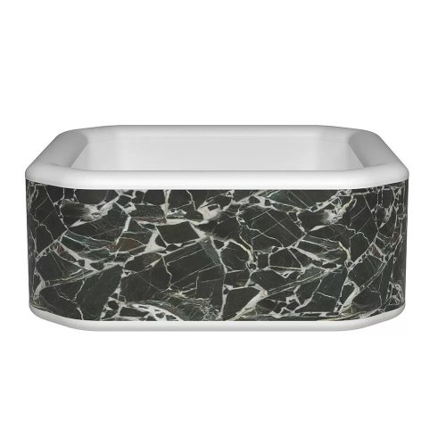 Avenli Oslo fekete márvány mintás felfújható jakuzzi, 170 x 170 x 70 cm, 760 l