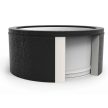 Avenli Saipan fekete bőrhatású dézsa jakuzzi, 184 x 73 cm, 1200 l