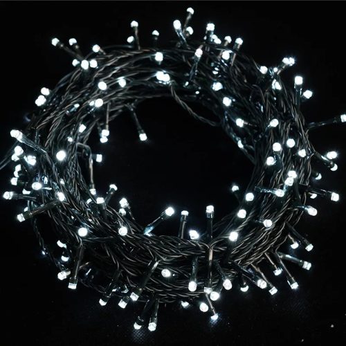 Kültéri LED fényfüzér 5000 cm, 1000 db Hideg fehér LED