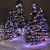 Crystalline toldható LED fényfüzér, 800 cm, 100 db MULTI LED, átlátszó kábel, Kül- és beltéri