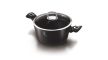 Berlinger Haus Black Silver magas lábas márvány bevonattal, fedővel, 20 cm