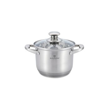   Blaumann Satin Gourmet Line rozsdamentes acél fazék fedővel, 24 cm